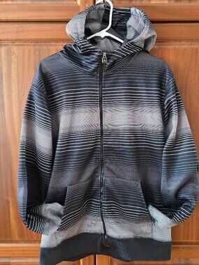 FIREFLY men's full zipper Hoodie horizontal stripped large